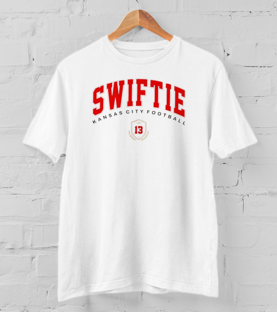 Swiftie Kansas City Football 13 Red Shield T-Shirt