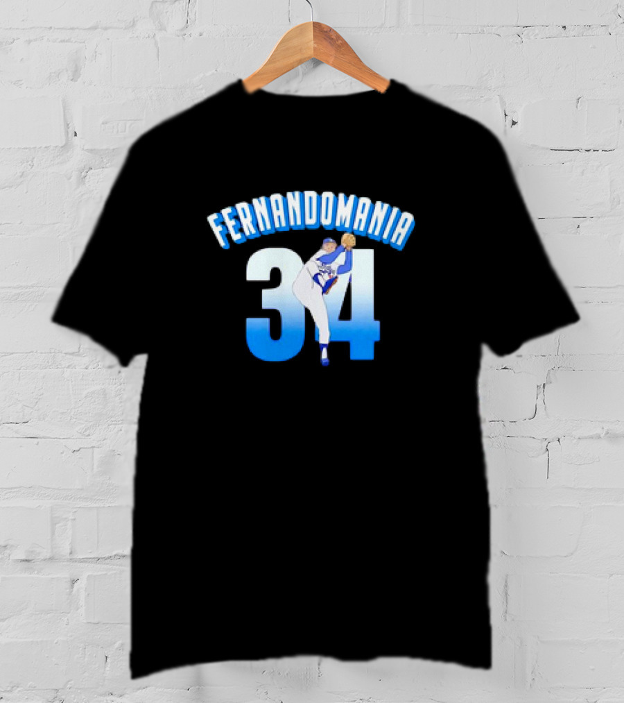 Fernandomania Vintage 34 Baseball Pitcher Iconic T-Shirt