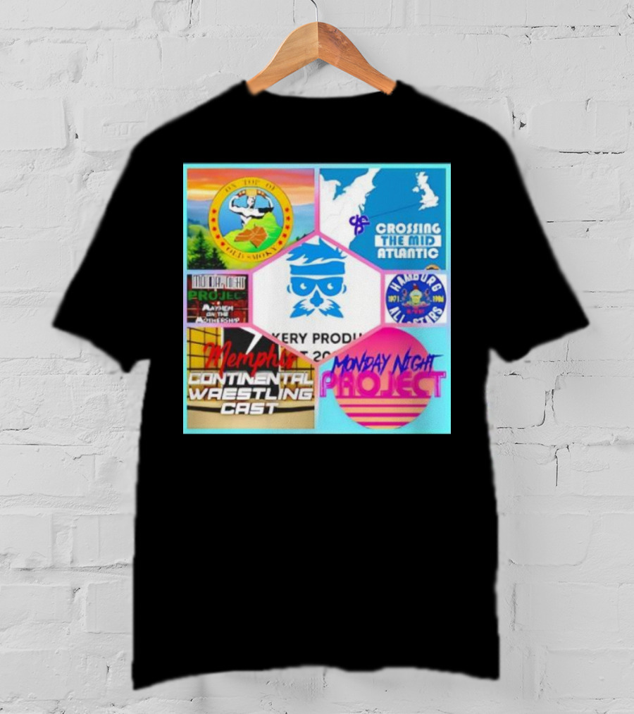 Memphis Continental Wrestling Cast Monday Night Project Crossing The Mid Atlantic T-Shirt