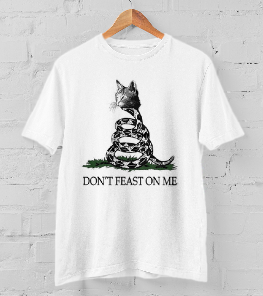Don’t Feast On Me Gadsden Cat Snake Fusion T-Shirt