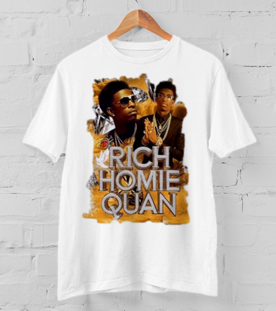 Rich Homie Quan Vintage Style Graphic Collage T-Shirt
