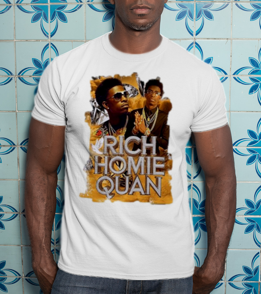 Rich Homie Quan Vintage Style Graphic Collage T-Shirt