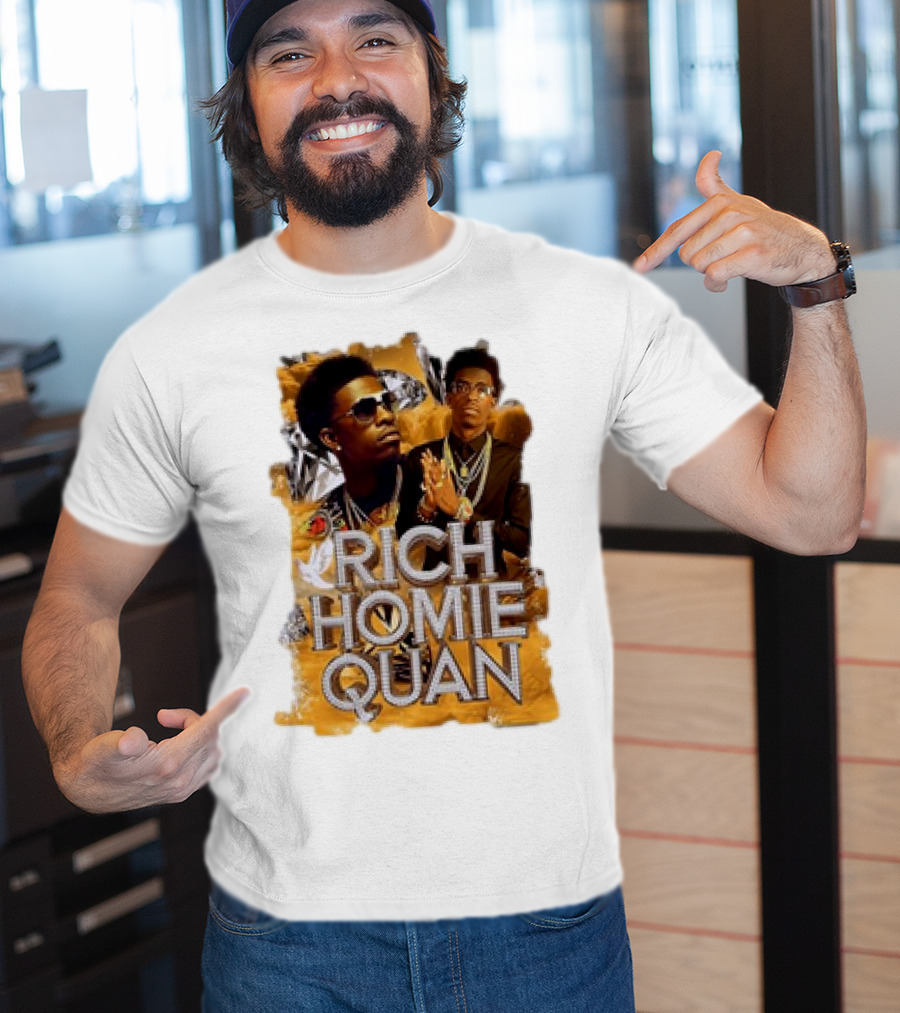 Rich Homie Quan Vintage Style Graphic Collage T-Shirt