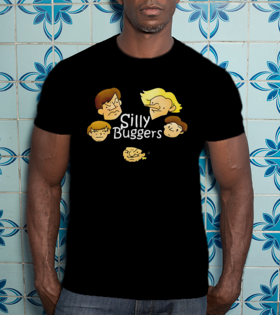 Silly Buggers Cartoon Faces Classic T-Shirt