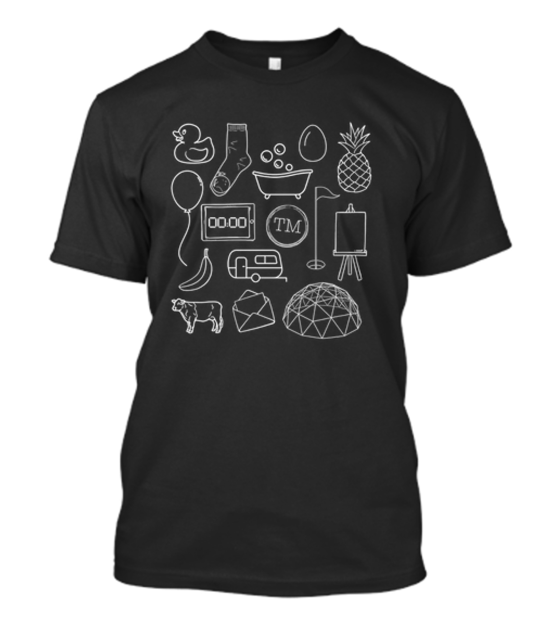 Taskmaster TM Icons Duck Pineapple Dome Classic T-Shirt