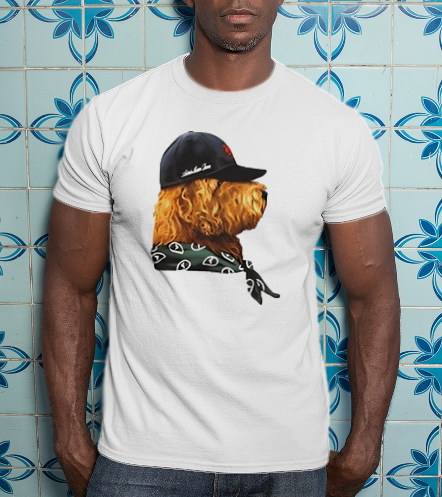 Aime Leon Dore Buddy Dog Wearing Cap And Scarf T-Shirt