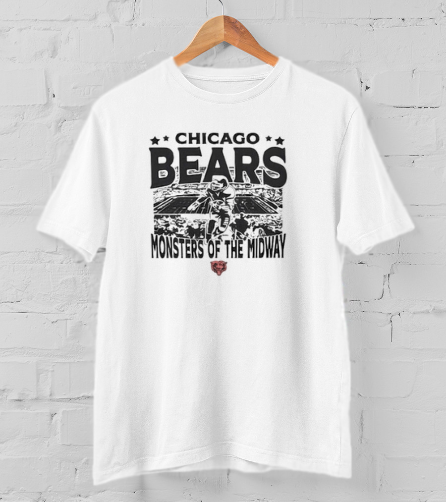 Chicago Bears Monsters Of The Midway Stadium T-Shirt