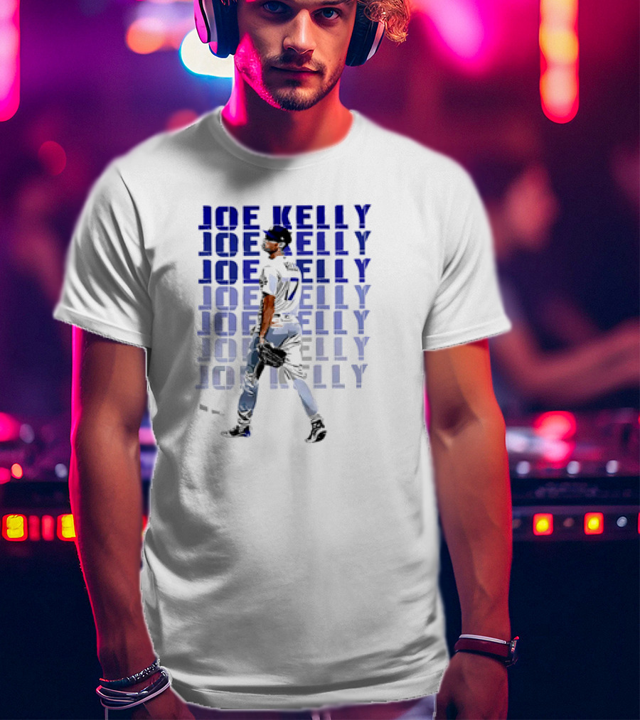 Joe Kelly Los Angeles Dodgers Baseball Player No. 17 T-Shirt