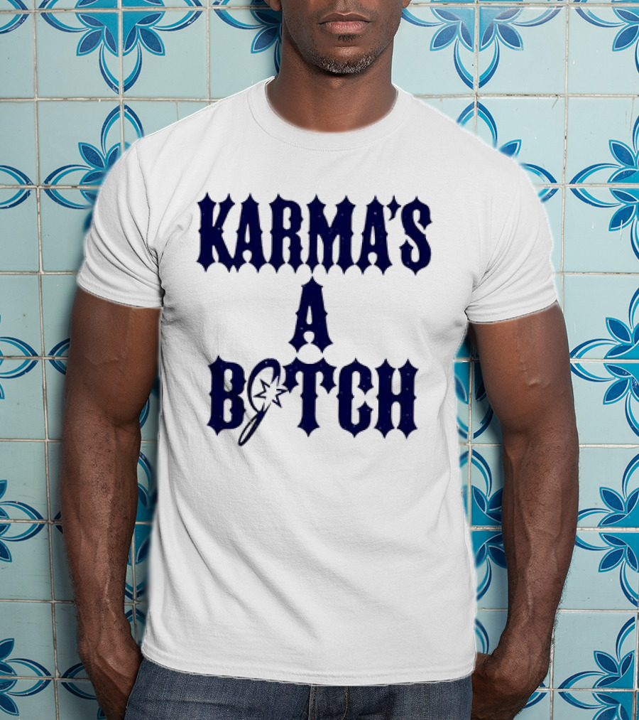 Karma's A Bitch Magic Wand Stars T-Shirt