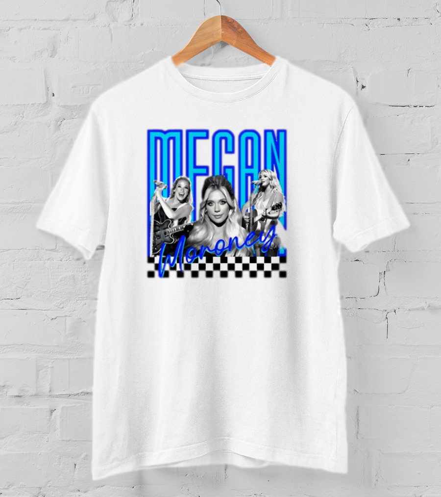Megan Moroney Country Music Retro Checkered T-Shirt