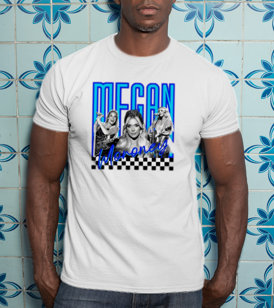 Megan Moroney Country Music Retro Checkered T-Shirt