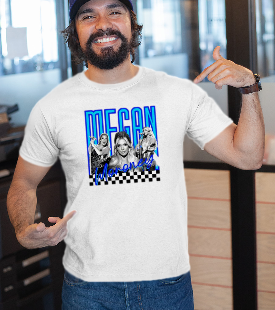 Megan Moroney Country Music Retro Checkered T-Shirt