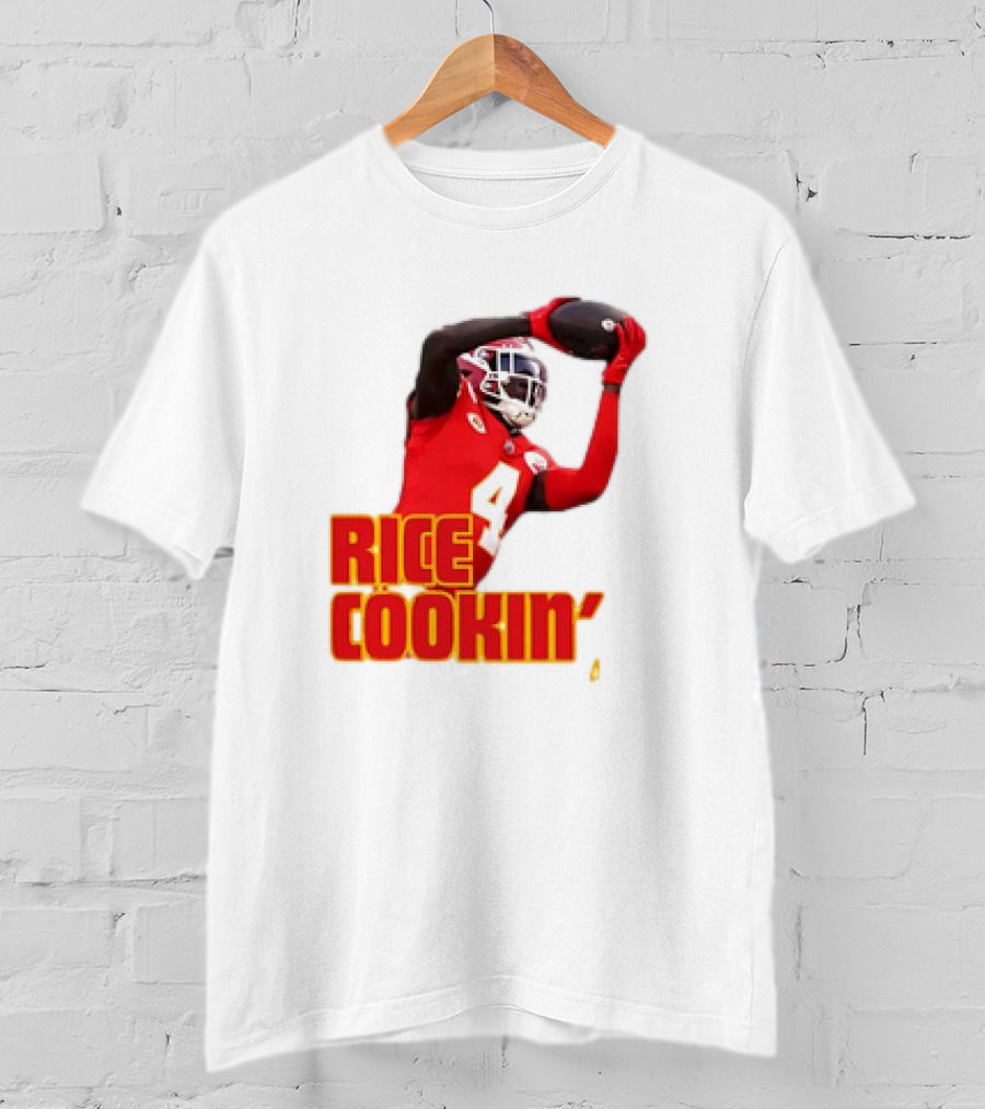 Rasheed Rice Cookin' Kansas City Chiefs Football WR1 T-Shirt