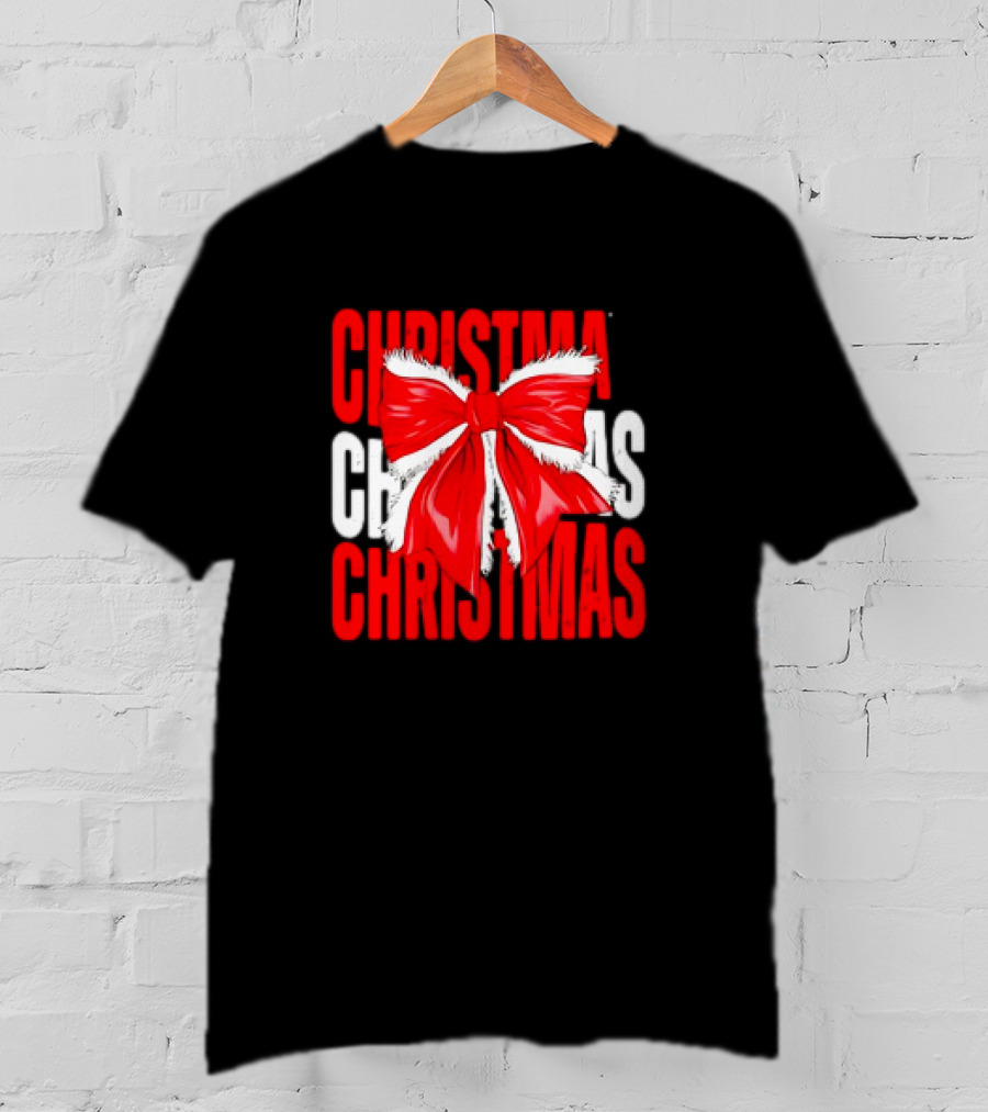 Christmas Santa Claus Bow T-Shirt
