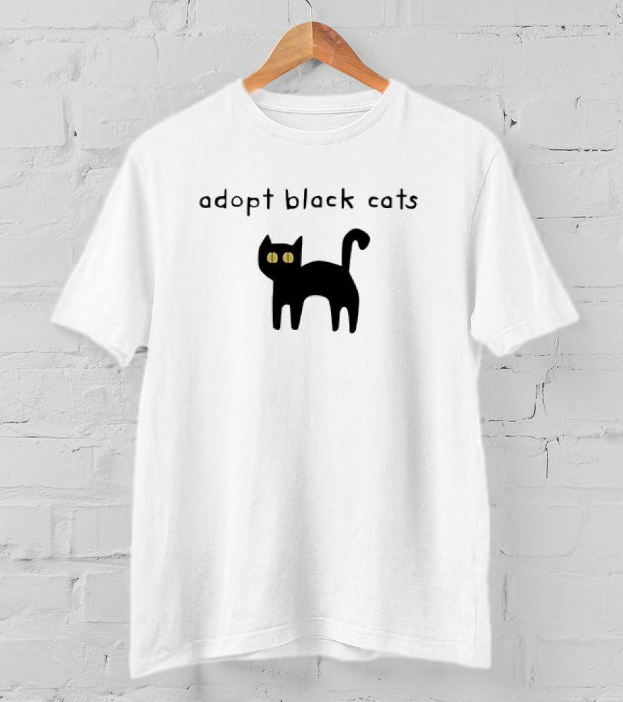 Adopt Black Cats With Yellow Eyes T-Shirt