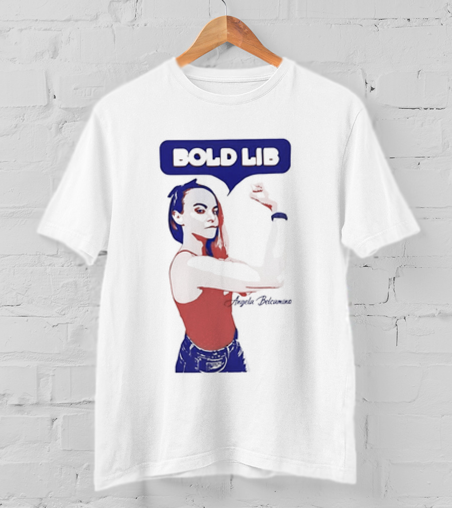 Bold Lib Angela Belcamino Retro Style Empowerment T-Shirt
