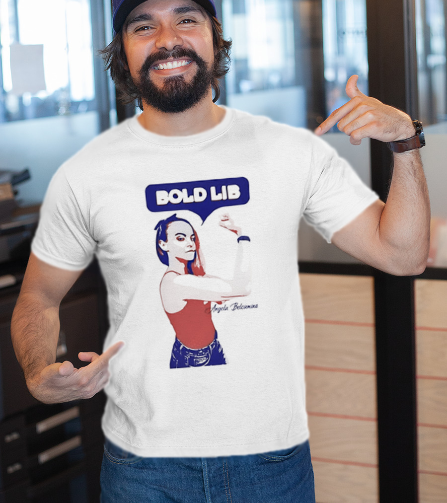 Bold Lib Angela Belcamino Retro Style Empowerment T-Shirt