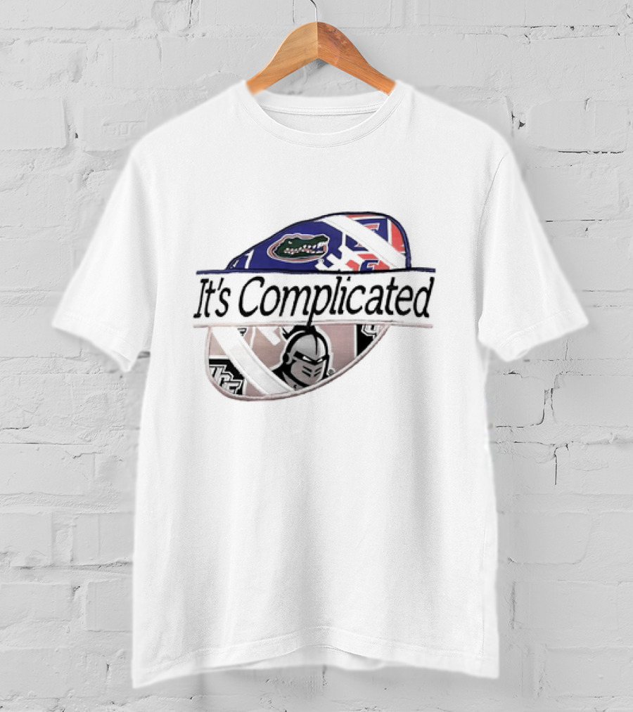 It's Complicated Florida Gators UCF Knights Logo Sports Rivalry T-Shirt