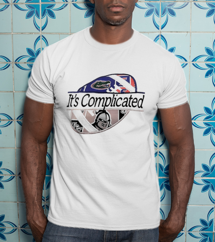 It's Complicated Florida Gators UCF Knights Logo Sports Rivalry T-Shirt