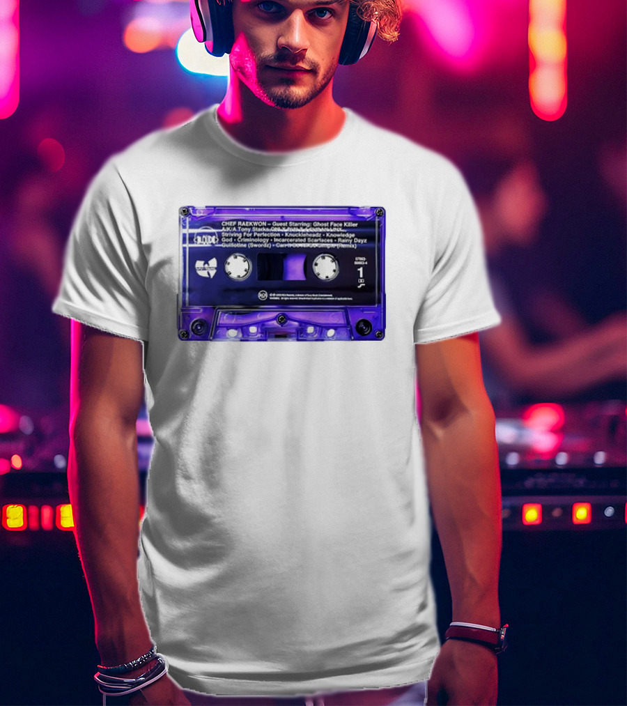 Chef Raekwon Purple Tape 1995 Loud Records Ghost Face Killer Featured Tracks T-Shirt