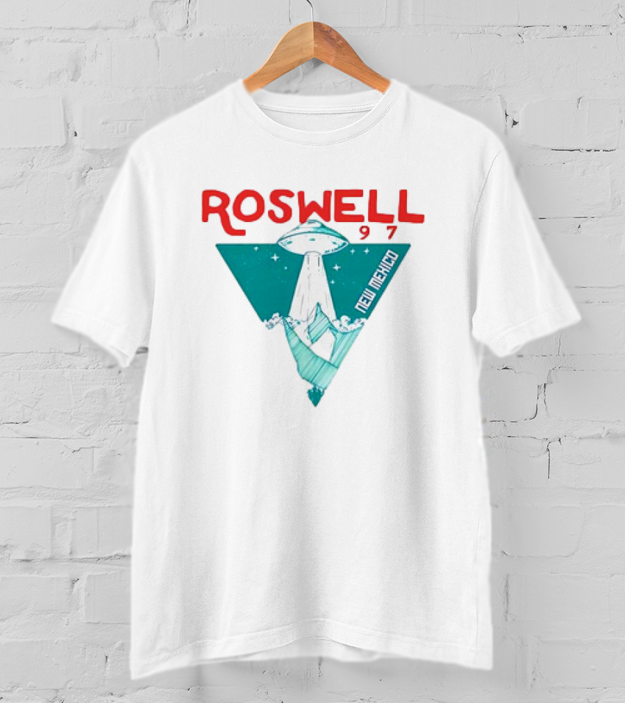 Roswell New Mexico 97 UFO Beam Flying Saucer Abduction T-Shirt