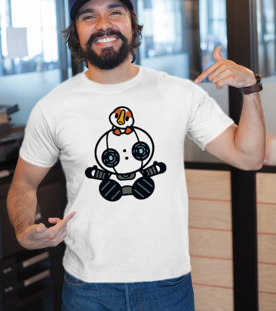 Roz And Brightbill The Wild Robot Hello Gosling Kawaii T-Shirt
