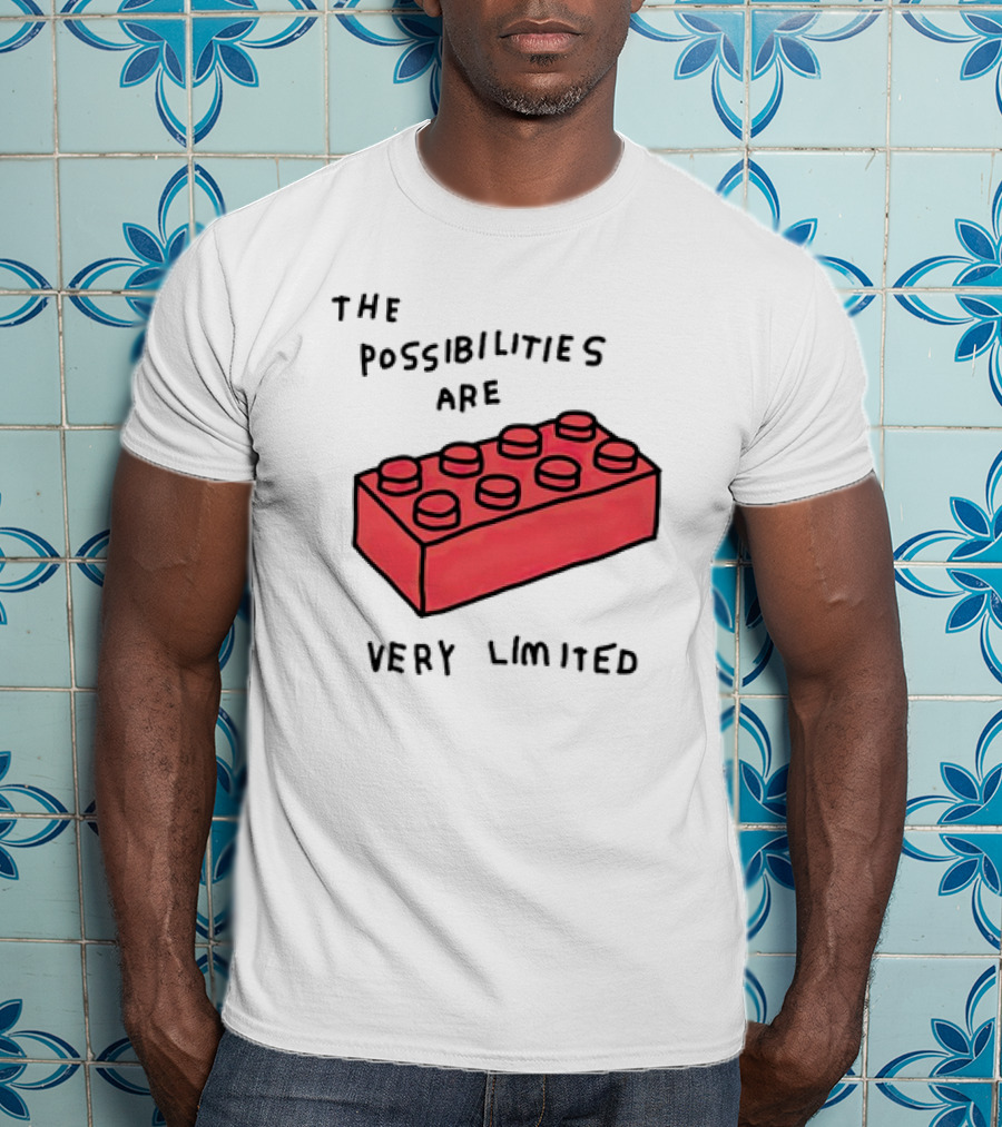 The Possibilities Are Very Limited Red Brick Block T-Shirt