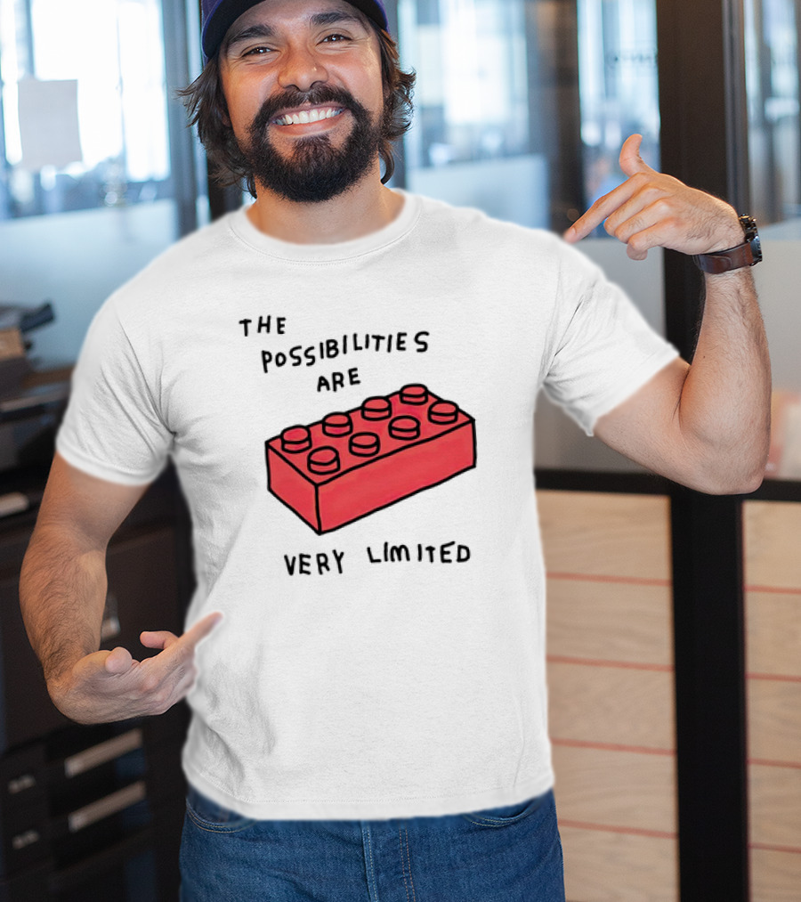 The Possibilities Are Very Limited Red Brick Block T-Shirt