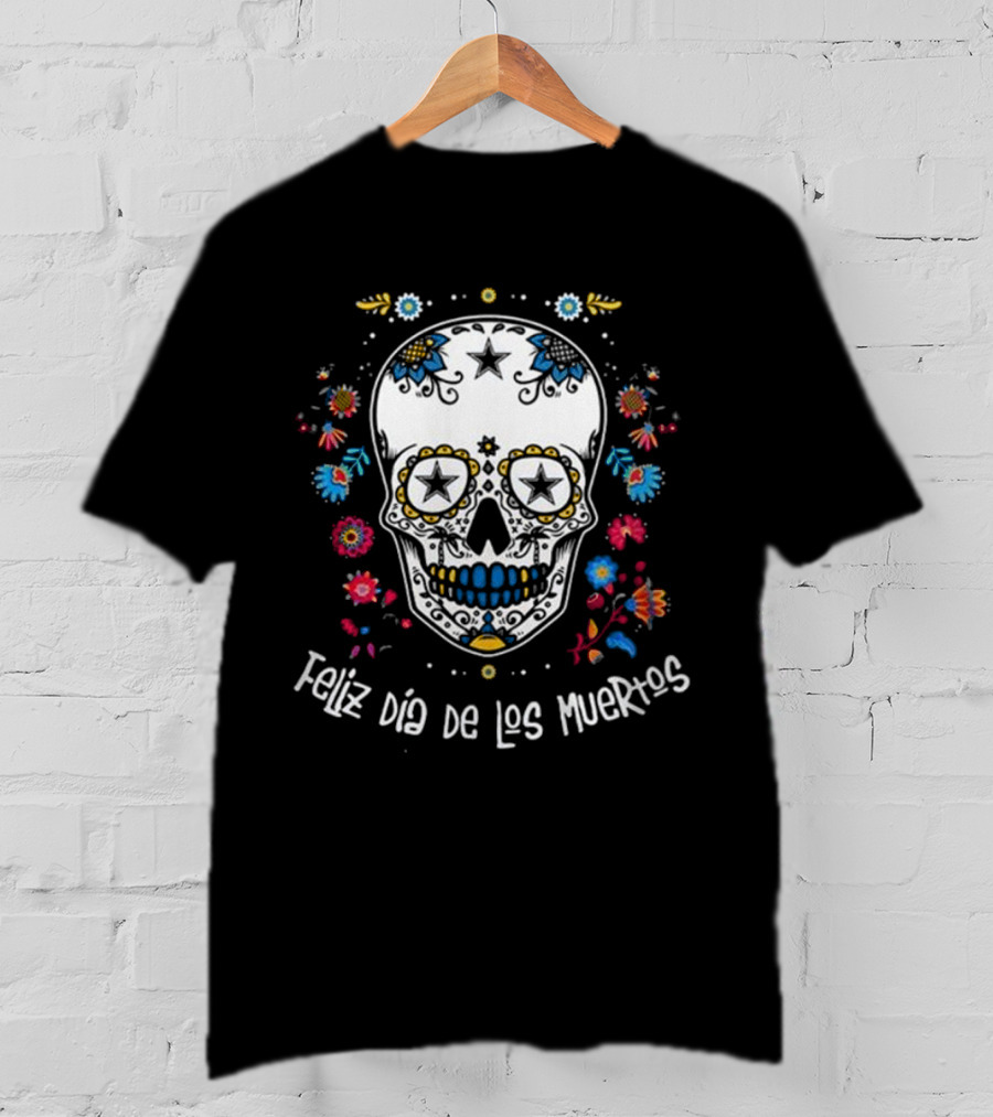 Dallas Cowboys Feliz Dia De Los Muertos T-Shirt