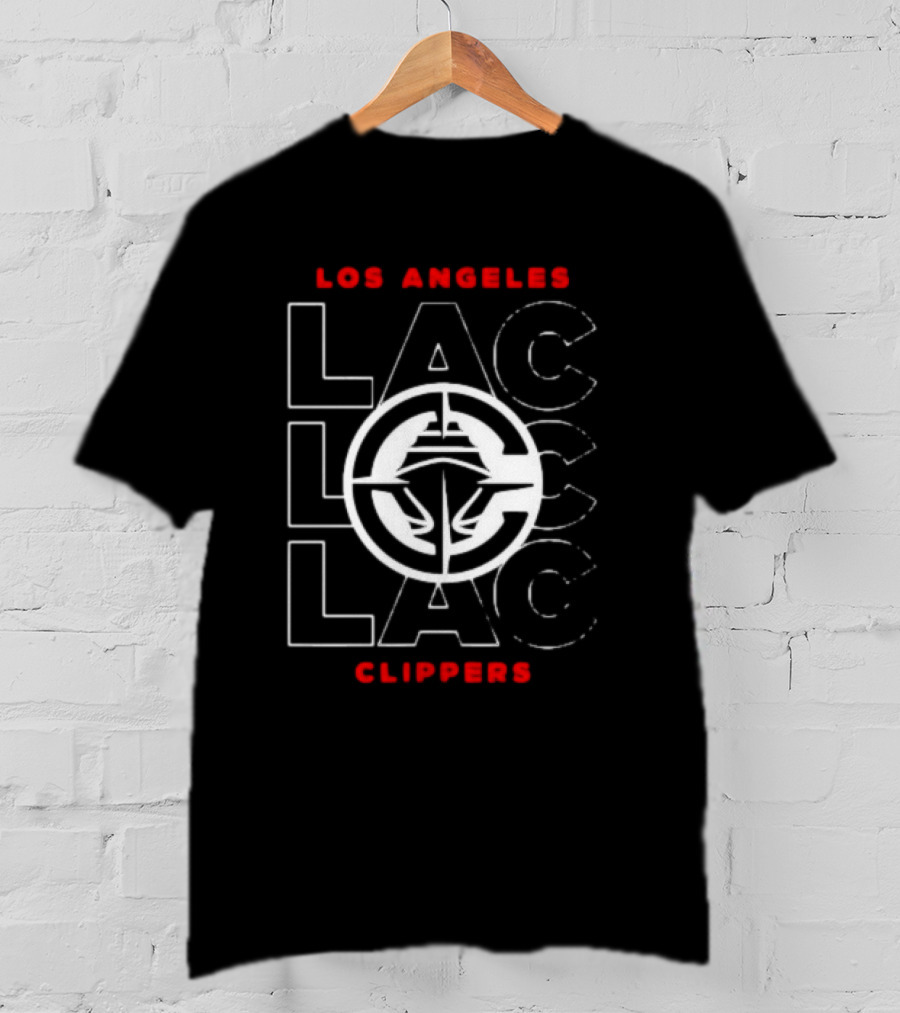 Los Angeles Clippers LAC City Emblem Black T-Shirt