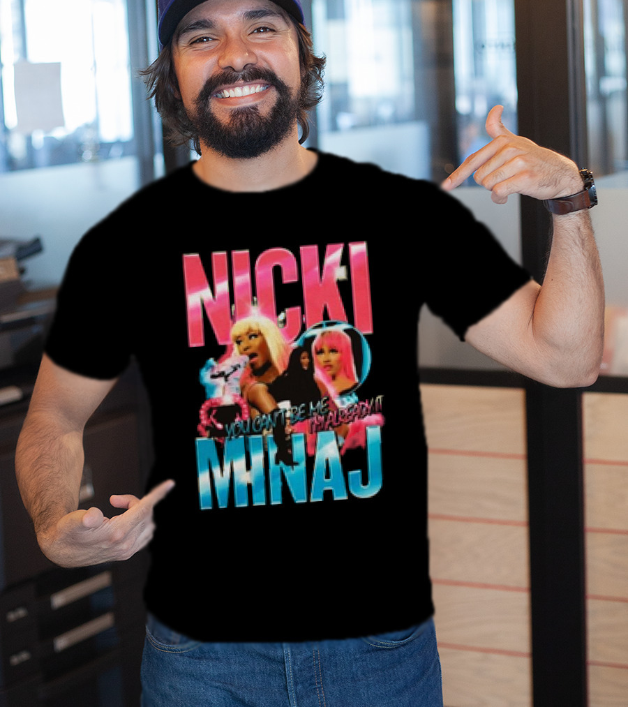 Nicki Minaj You Can't Fire Me I'm Already Lit Pink Friday 2 World Tour T-Shirt