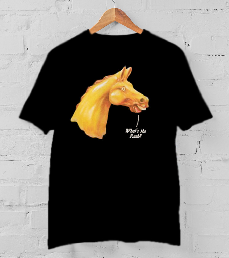 We Live In Time Carousel Horse What's The Rush T-Shirt