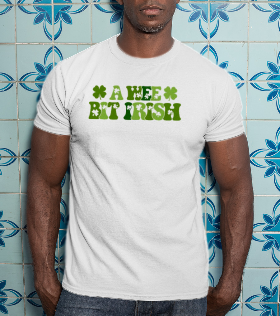 A Wee Bit Irish St Patrick’s Day Shamrock Heritage T-Shirt