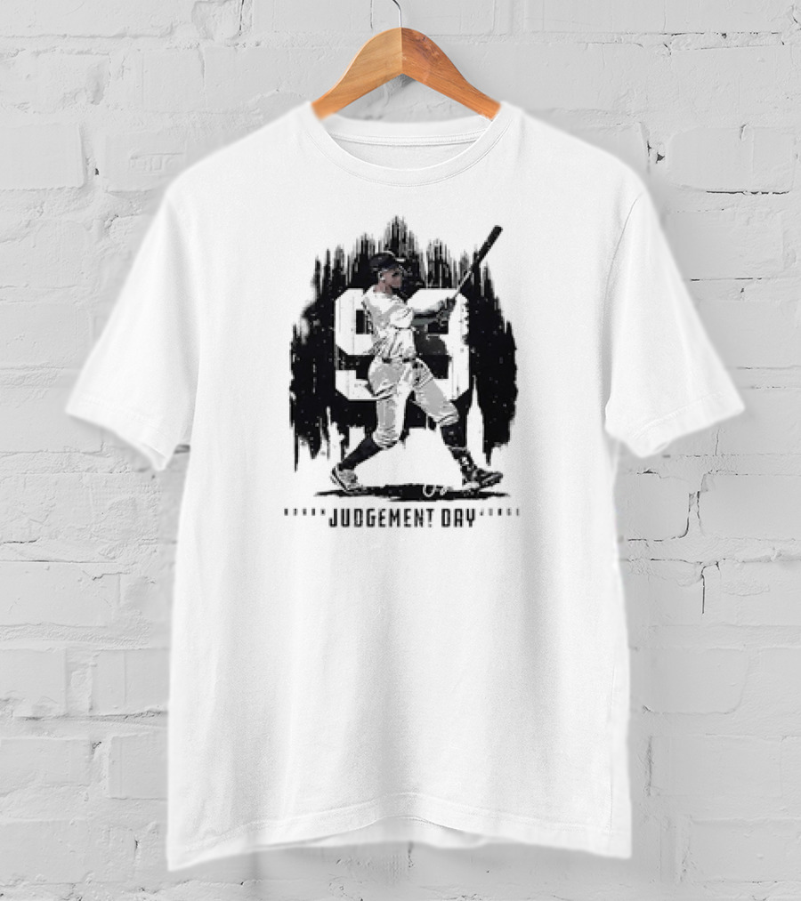 Aaron Judge Number 99 New York Judgement Day Baseball Signature T-Shirt