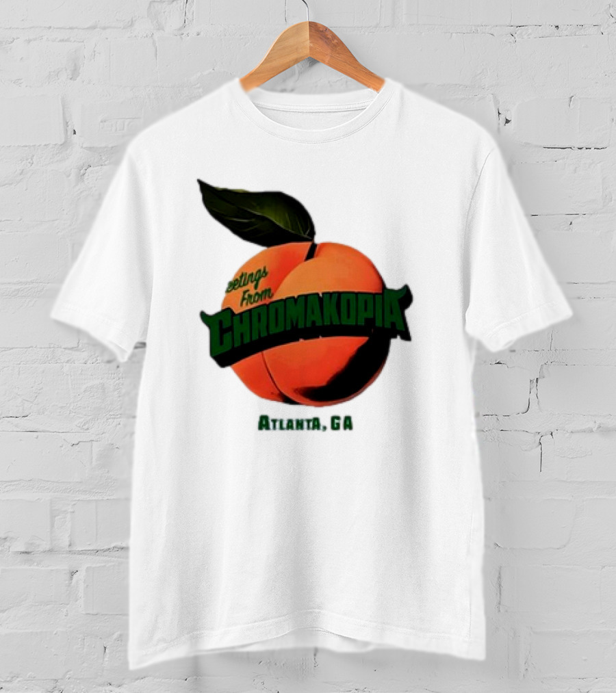 Greetings From Chromakopia Atlanta GA Peach T-Shirt