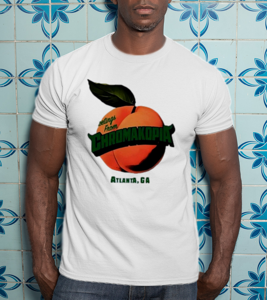 Greetings From Chromakopia Atlanta GA Peach T-Shirt