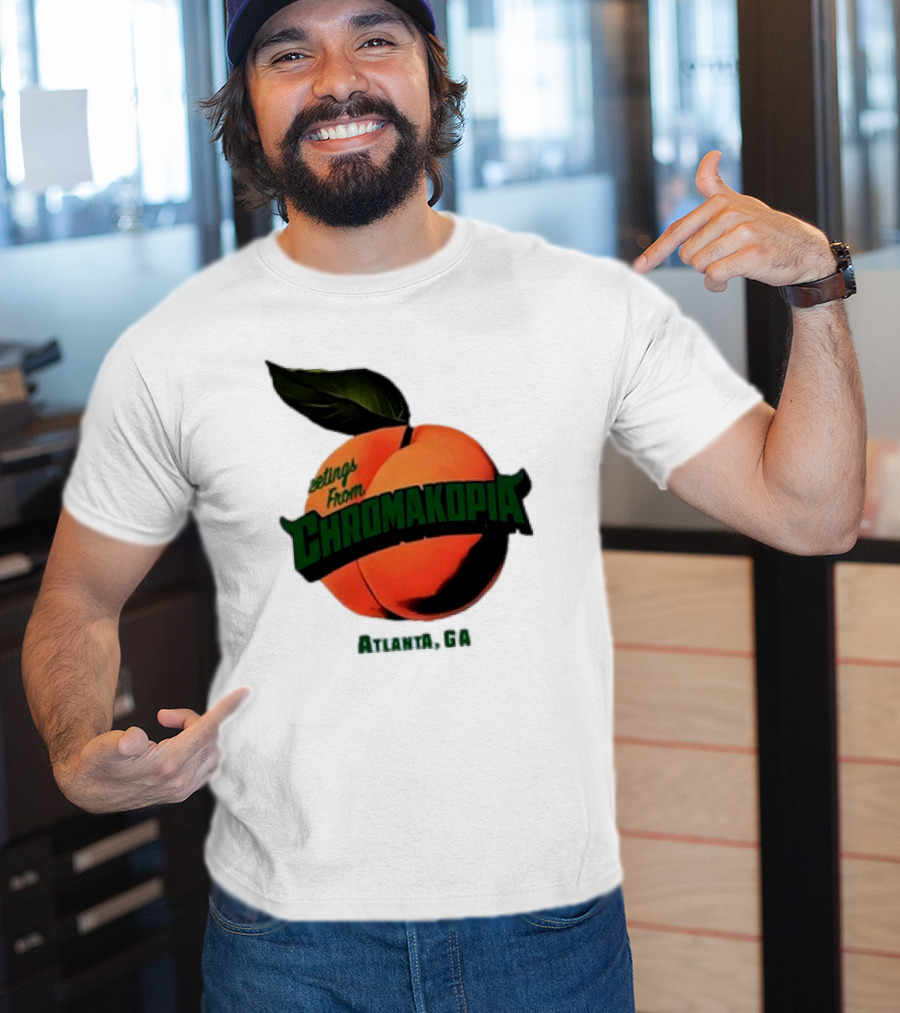 Greetings From Chromakopia Atlanta GA Peach T-Shirt