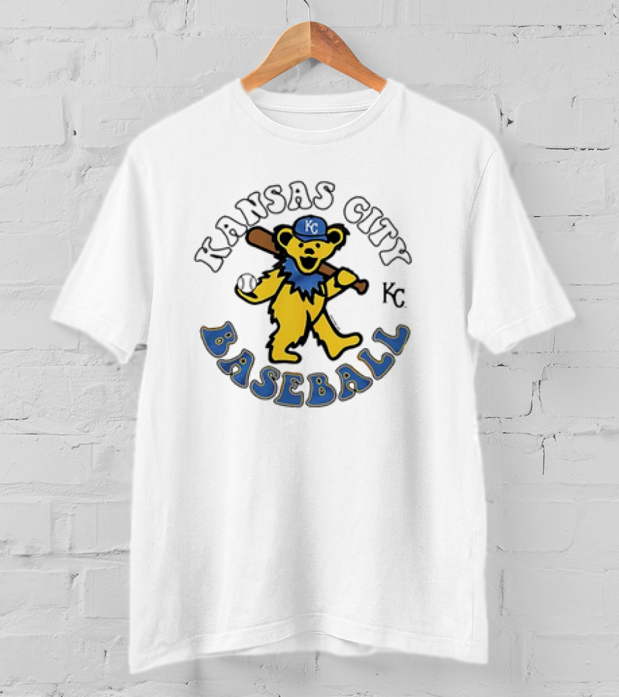 Kansas City Royals Baseball KC Grateful Dead Homage T-Shirt