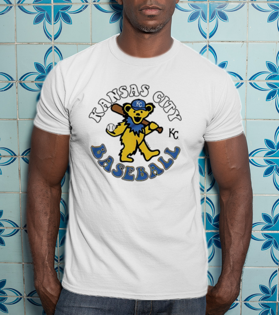Kansas City Royals Baseball KC Grateful Dead Homage T-Shirt