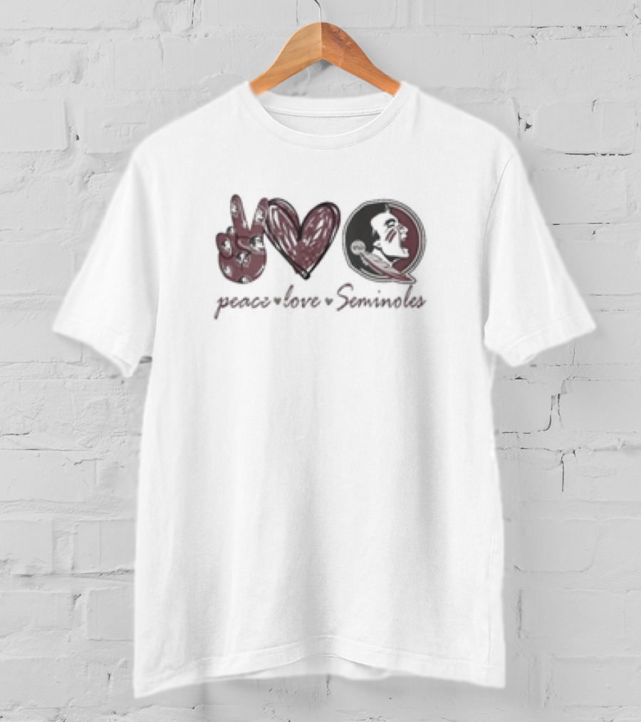 Peace Love Seminoles Florida State T-Shirt