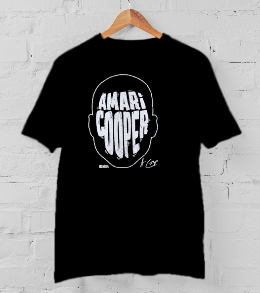 Amari Cooper Bold Head Graphic NFL T-Shirt
