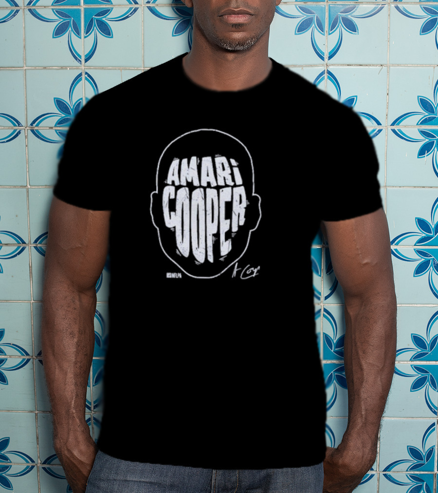 Amari Cooper Bold Head Graphic NFL T-Shirt