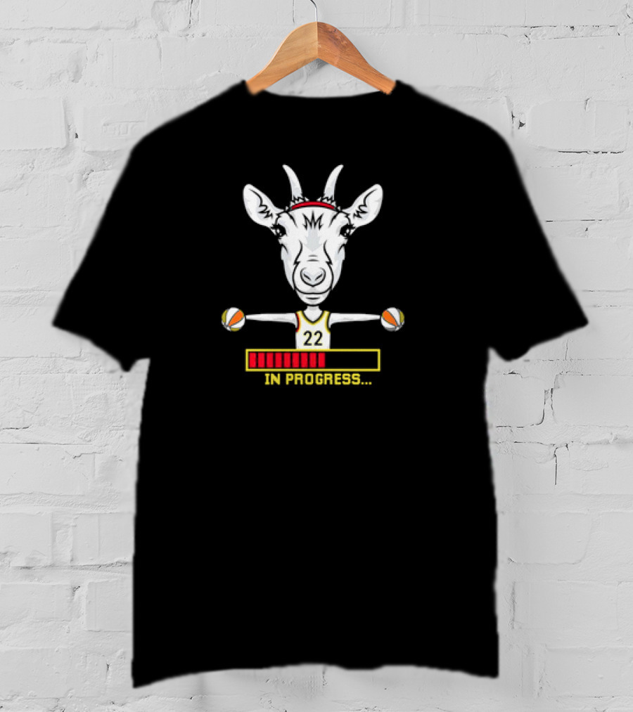 Caitlin Clark 22 Goat Basketball In Progress T-Shirt