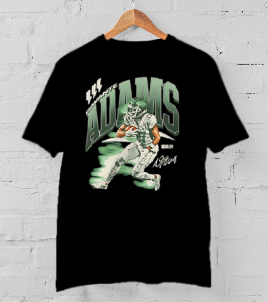 Davante Adams New York Jets Retro Football Player Action T-Shirt