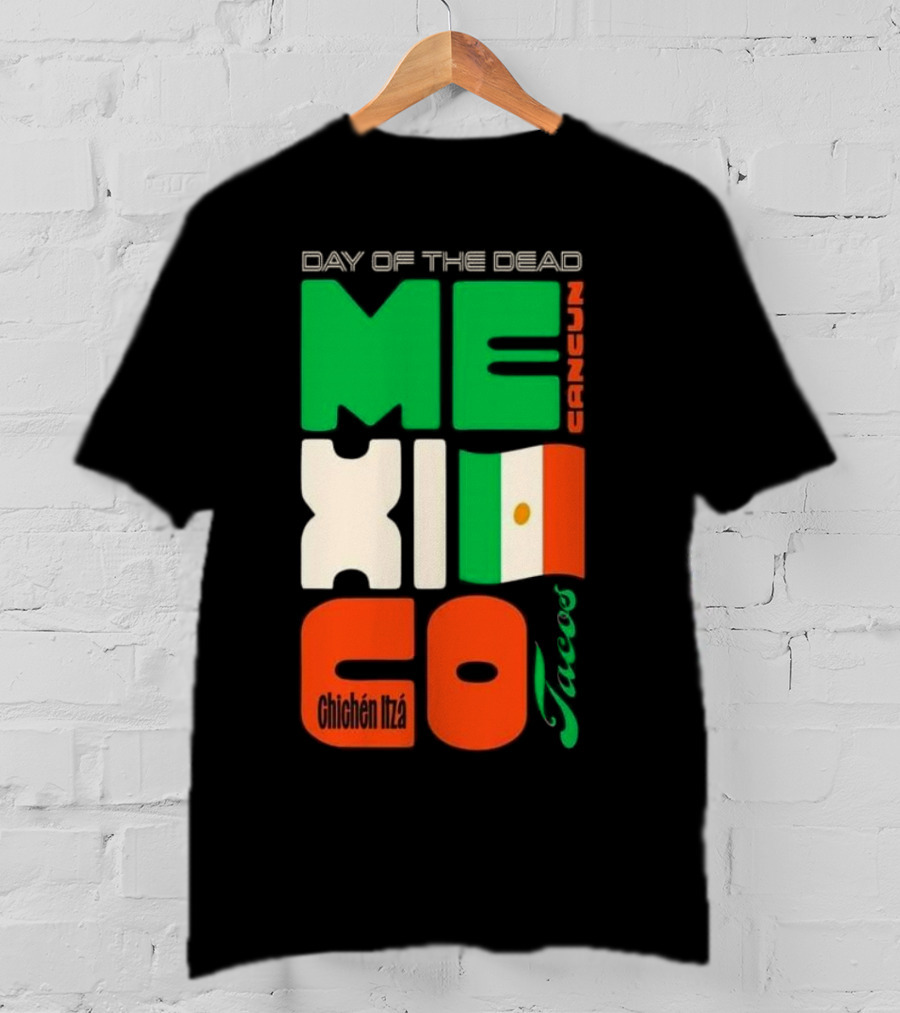 Day Of The Dead Mexico Cancun Tacos Chichén Itzá T-Shirt