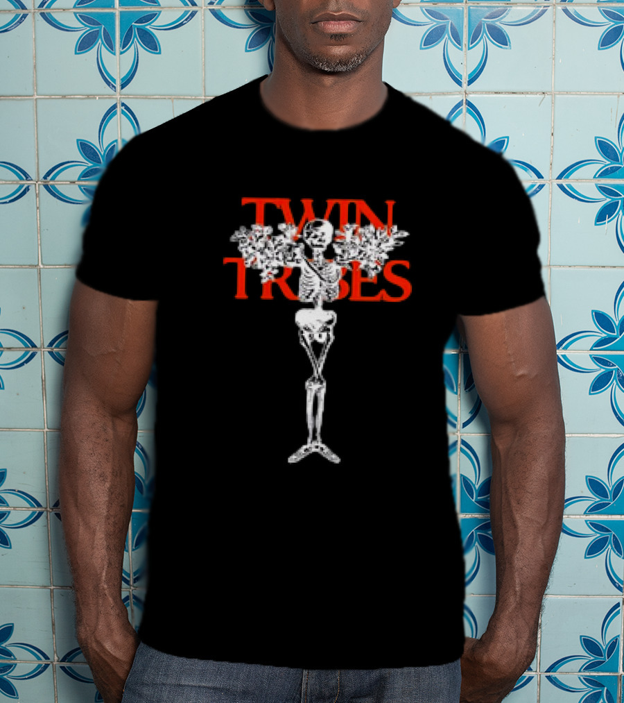 Twin Tribes Skeleton Tree With Horror Elements T-Shirt
