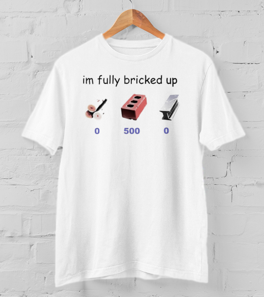 Im Fully Bricked Up 5000 Skateboard Sushi Brick Titanium T-Shirt