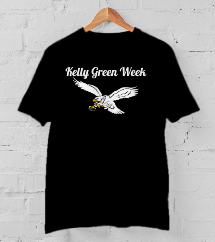 Philadelphia Eagles Kelly Green Week White Eagle T-Shirt