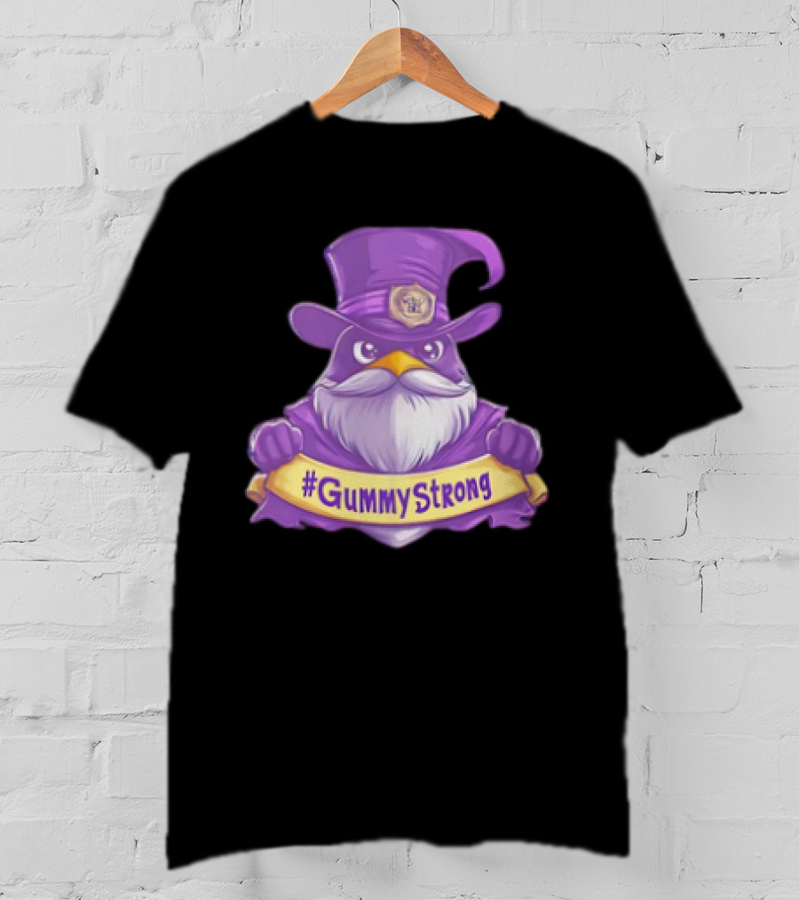 GummyStrong Purple Wizard Owl Emblem T-Shirt