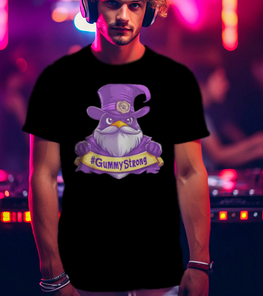 GummyStrong Purple Wizard Owl Emblem T-Shirt